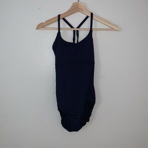 navy blue leotard